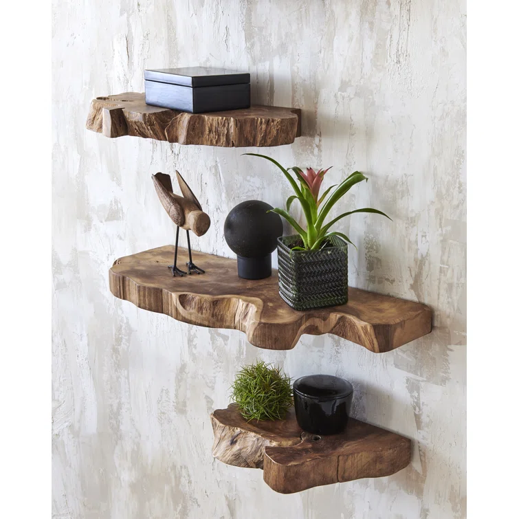 Loredana 8'' W Solid Wood Shelving Unit