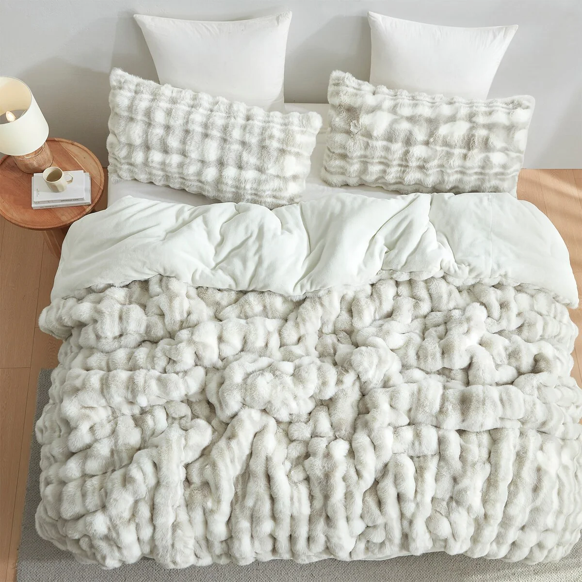 Oh Deer? - Coma Inducer? Oversized Comforter Set - White-Tailed Gray