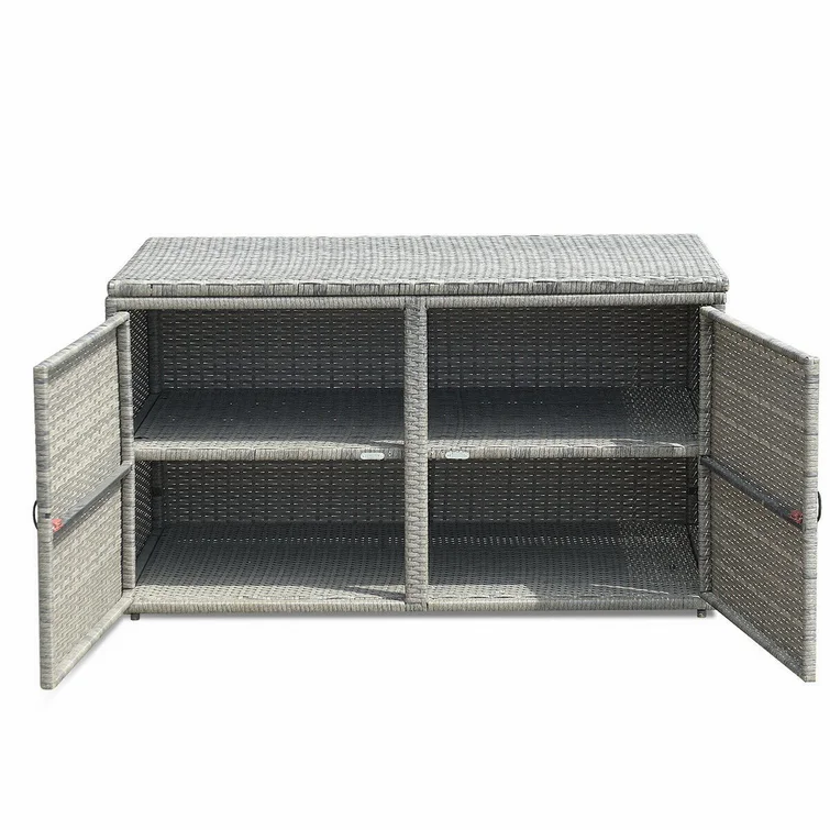 Calorful 23.5'' W 88 Gallons Water Resistant Storage Bench in Gray