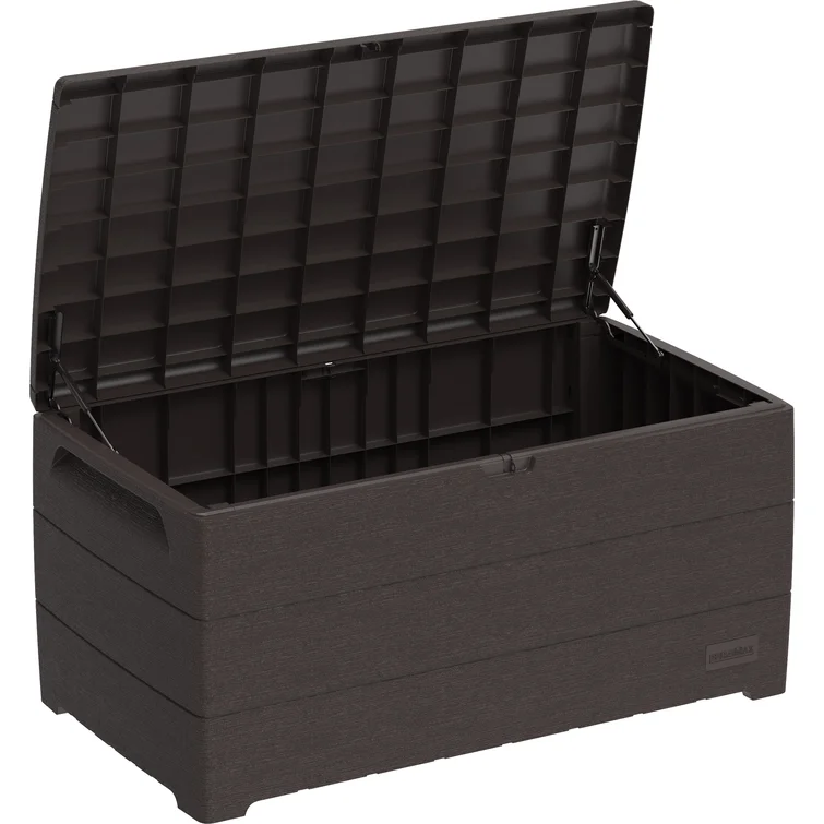Duramax Building Products CedarGrain 50'' W 110 Gallons Water Resistant Lockable Deck Box
