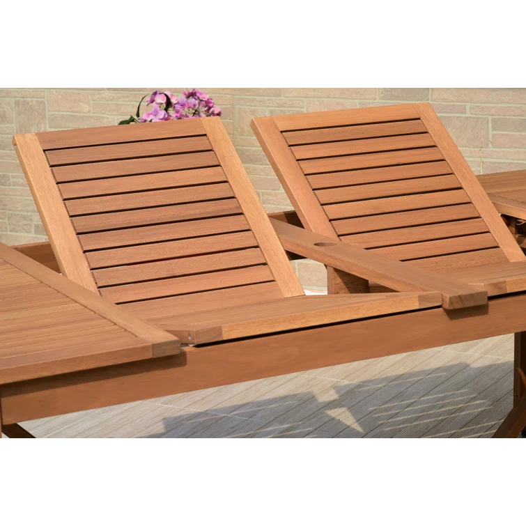 Anautica 10 - Person Rectangular Extendable Outdoor Dining Set with Cushions