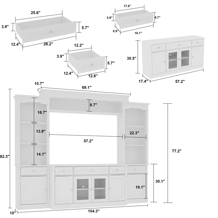 Inverleigh 104.3'' Media Center