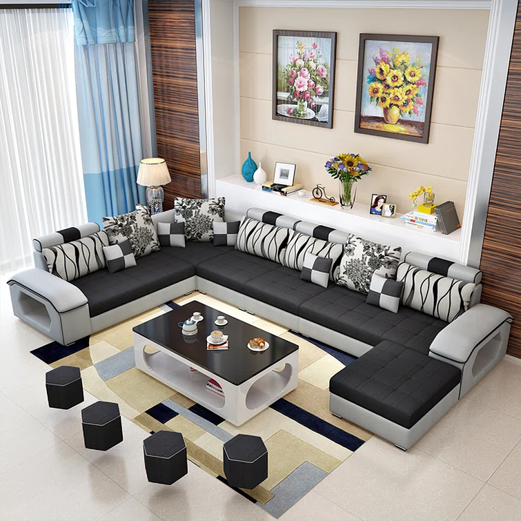 Arvella 10 - Piece Slipcovered Sectional
