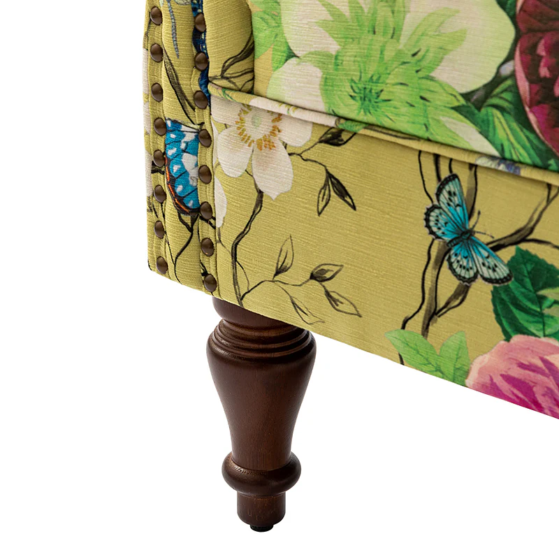 Felix Armchair with Spindle Legs