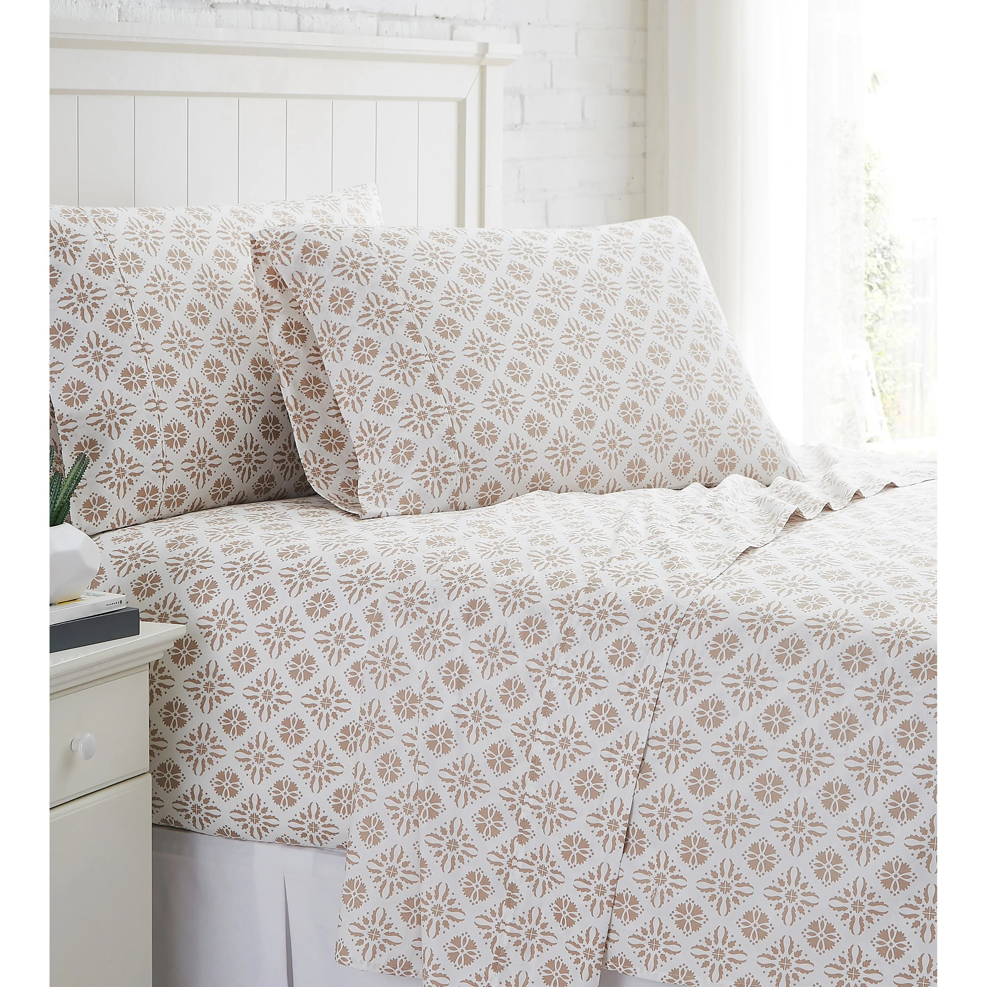 Aztec Dreams 100% Cotton Extra Deep Pocket 4-piece Bed Sheet Set