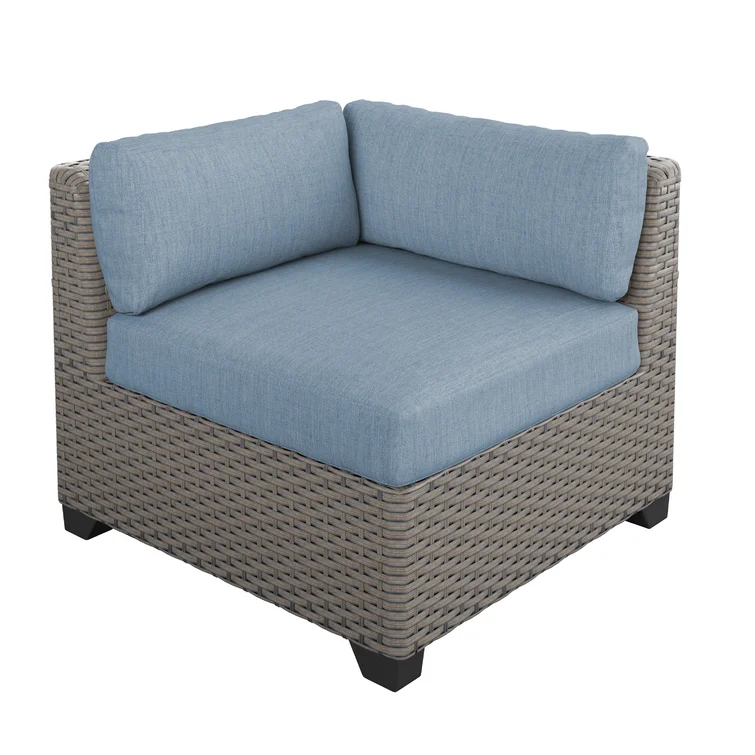 Amjad 8 Piece Rattan Seating Group with Sunbrella Cushions