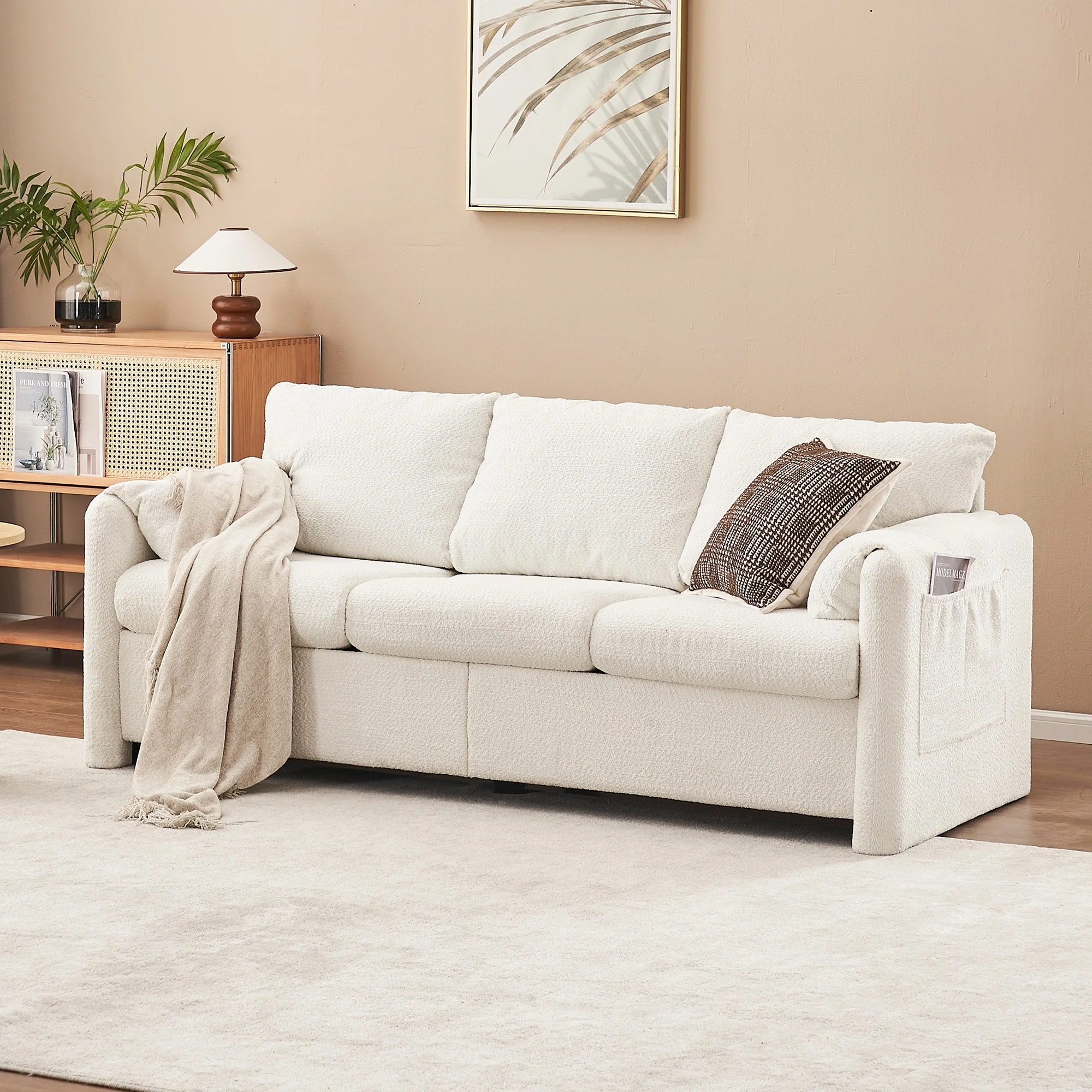 GDFStudio - Chloe Comfy Chenille Sofa Couch - Modern Upholstered Sofa Set