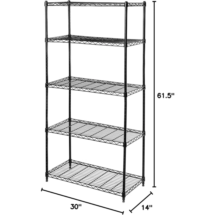 Monquisse 30'' W Metal Height -Adjustable Shelving Unit with Wheels