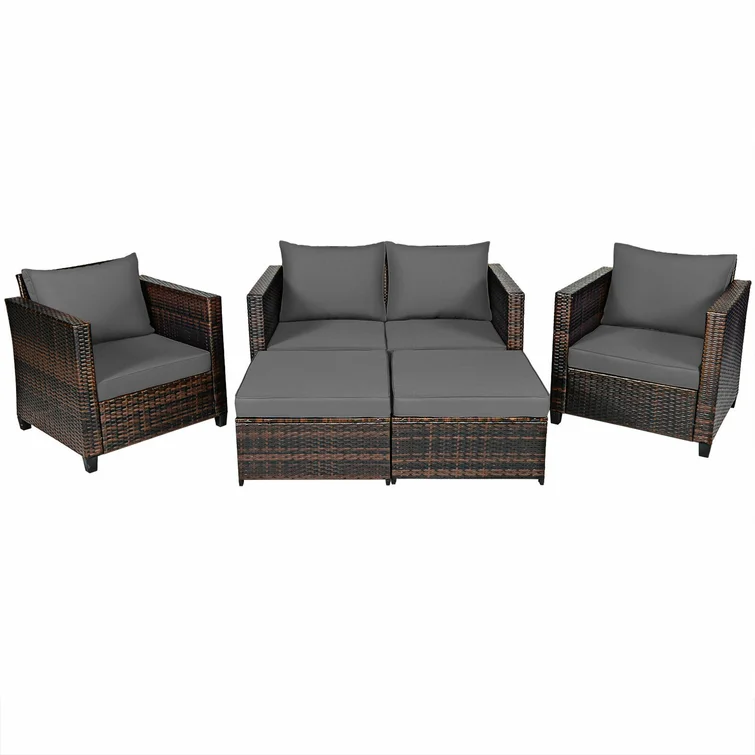 Langston 6 - Person Outdoor Seating Group with Cushions