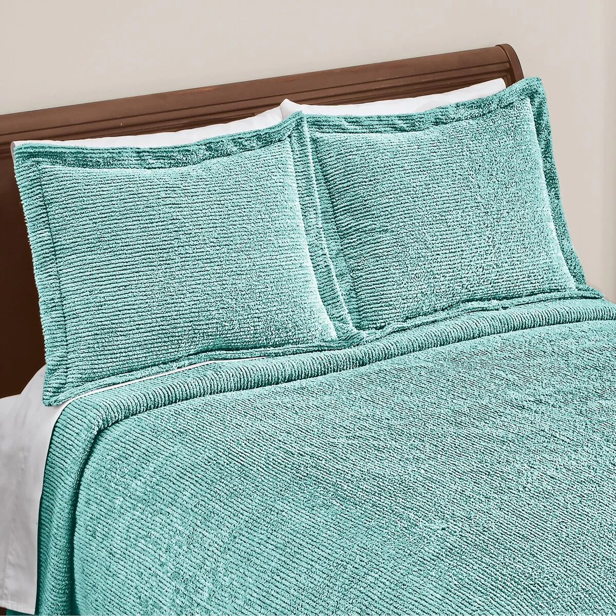 Classique Tufted Striped Design Chenille Pillow Sham