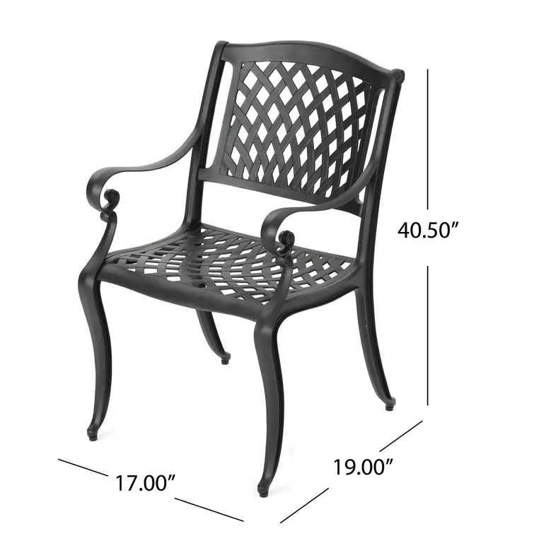 Calisa 6 - Person Rectangular Outdoor Dining Set