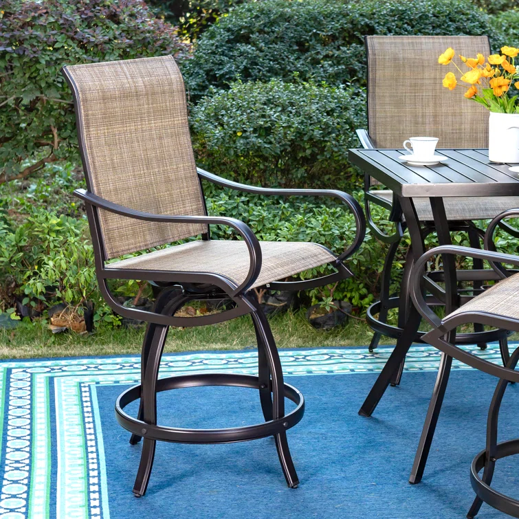 Alyne 4 - Person Square Outdoor Dining Set