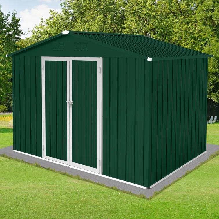 Anastasia 8 ft. W X 6 ft. D Metal Tool Shed