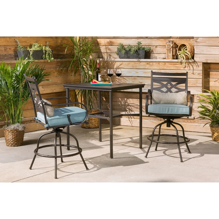 Kautz 2 - Person Square Outdoor Dining Set with Cushions