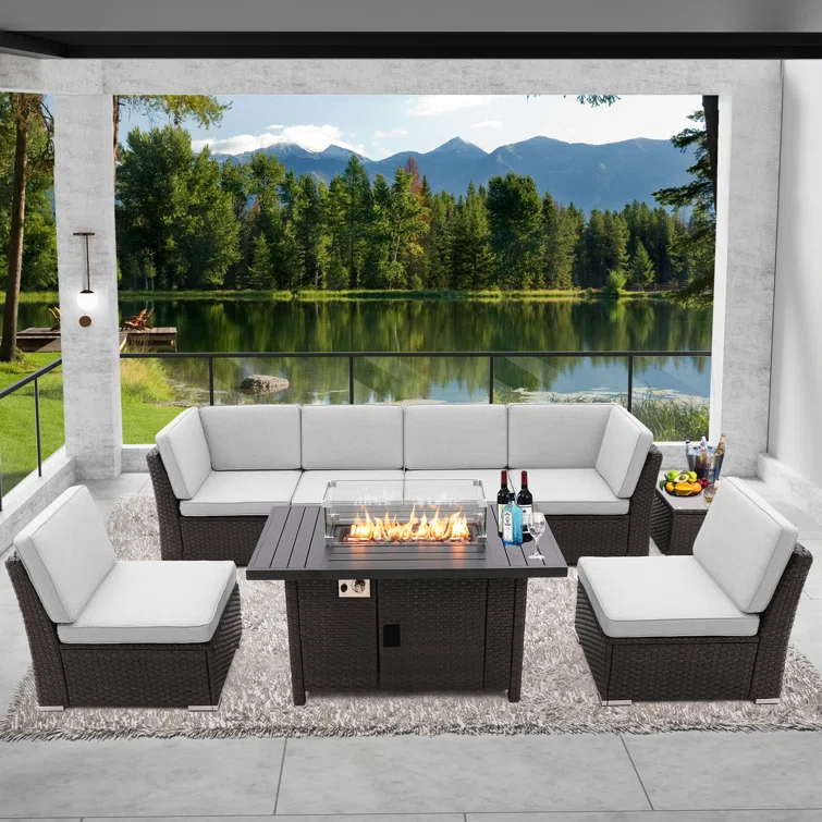 OND3CF8 6 - Person Outdoor Seating Group with Cushions