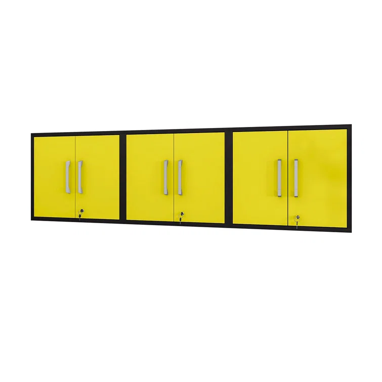 Aseem 3 Piece Single Storage Cabinet ( 25.59'' H x 85.05'' W x 14.96'' D)<!-- --> <!-- -->(Set of 3)
