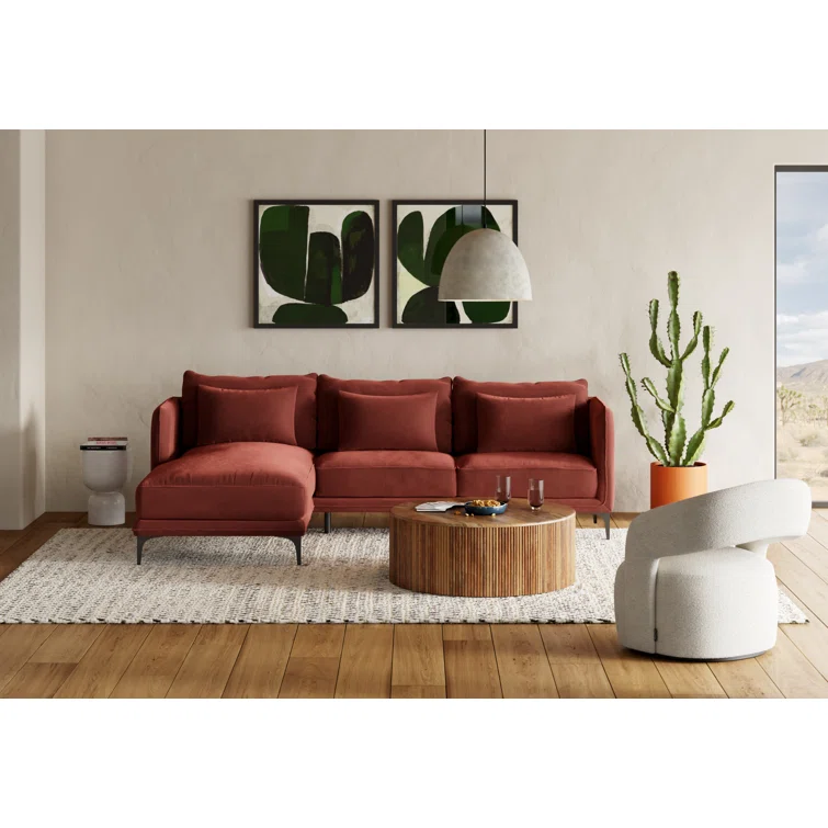Rae 2 - Piece Velvet Sectional