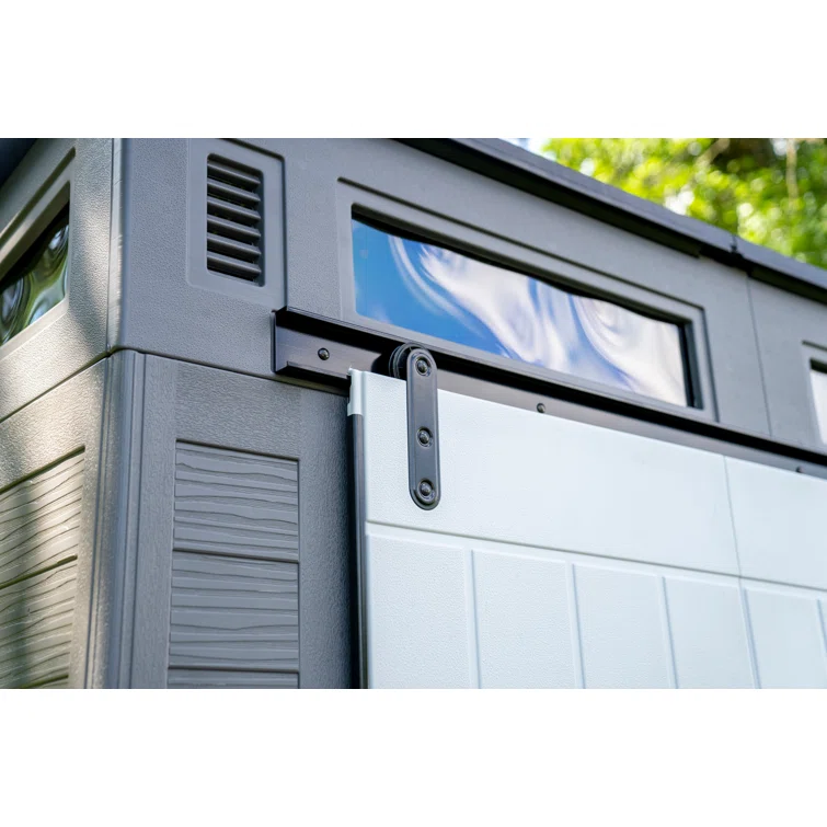 Suncast Modernist Barn Door Storage Shed