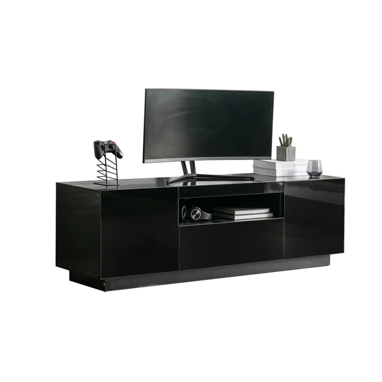 Brascom Media Console TV Stand For TVs Up To 70
