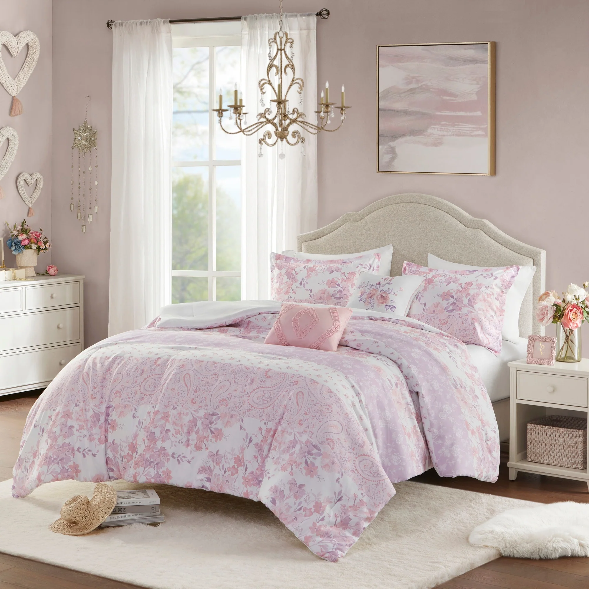 Intelligent Design Elodie Floral Paisley Comforter Set