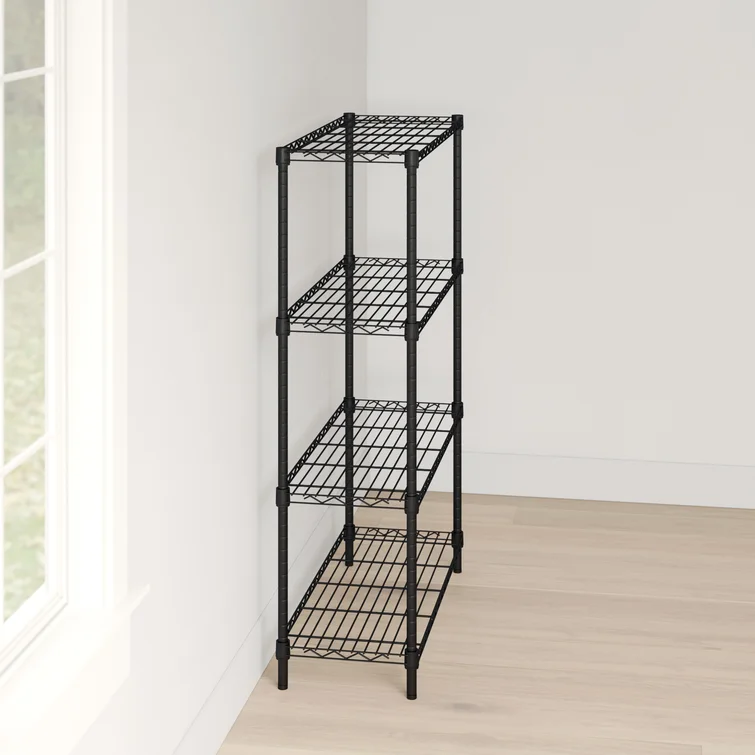 Moraga 4-Tier Shelving Unit (54" H x 36" W x 14" D)