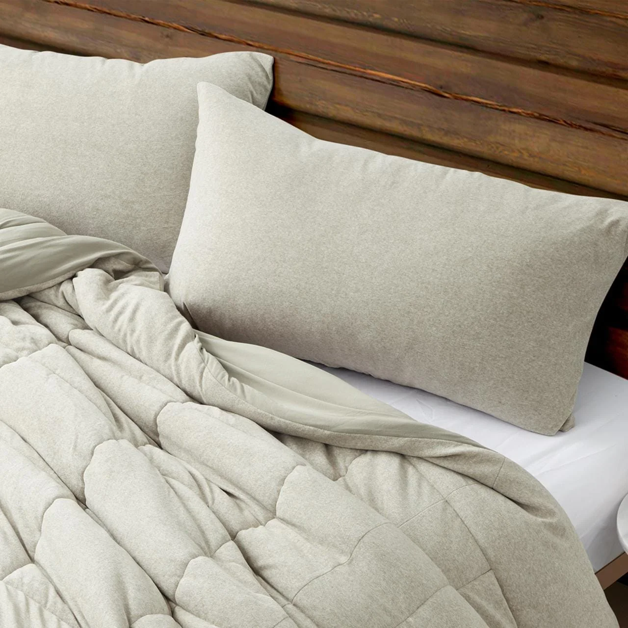 Sweater Weather® Yoga - Coma Inducer® Pillow Sham - Snowy Moss-Gray