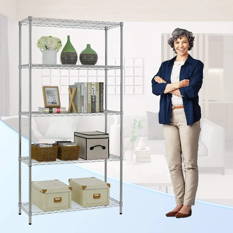 Southport 36'' W Metal Height -Adjustable Shelving Unit
