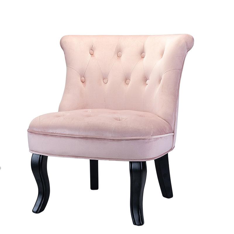 Elegantly Curved Jonnie Tufted Vanity Stool