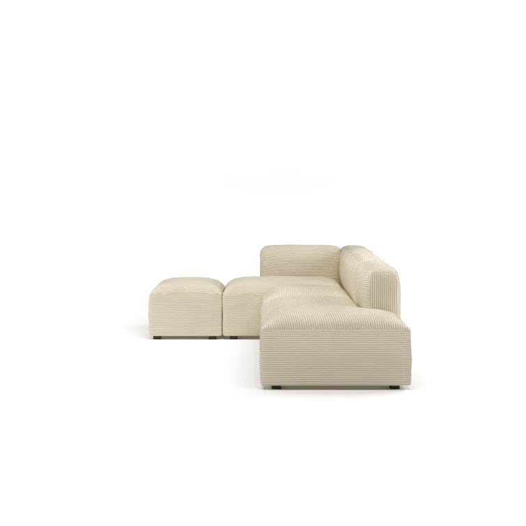 Winnie 4 - Piece Corduroy Sectional