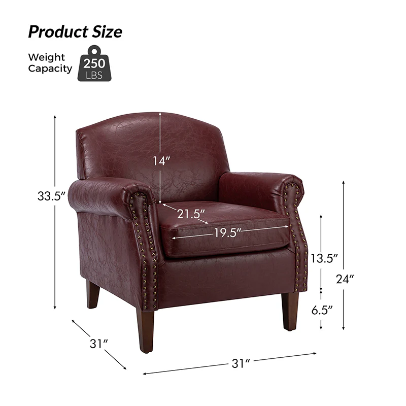 Gianfranco Vegan Leather Armchair