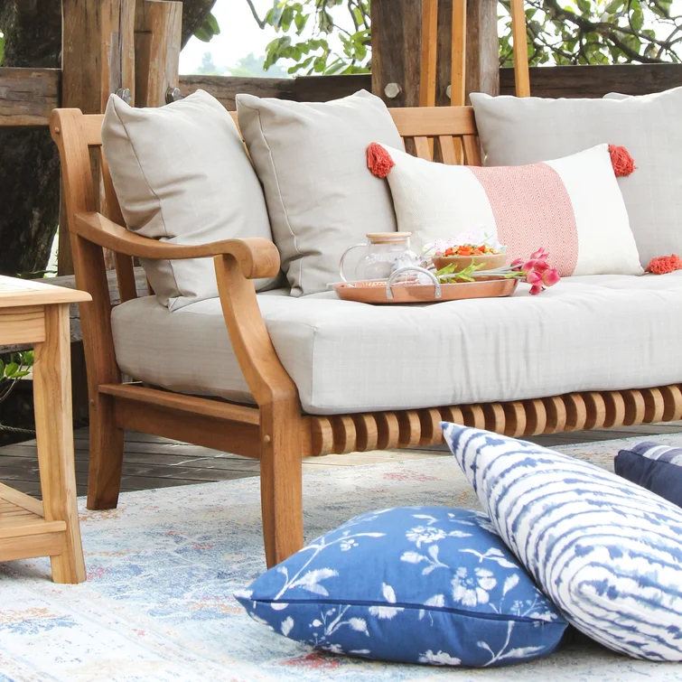 Jo 5 - Person Teak Outdoor Seating Group with Cushions