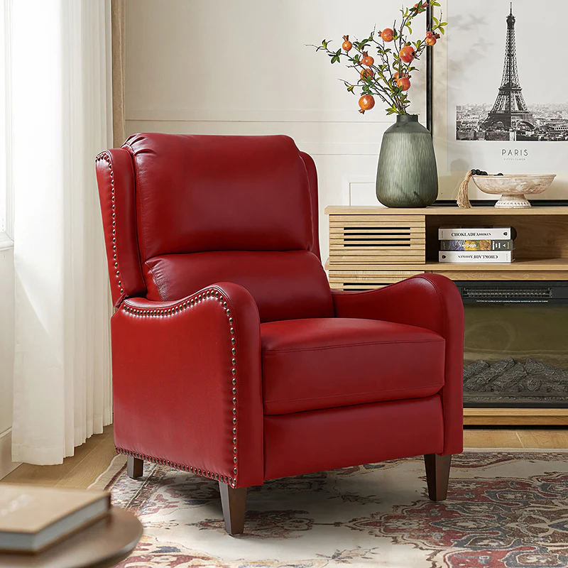 Deliat Genuine Leather Rocker Recliner
