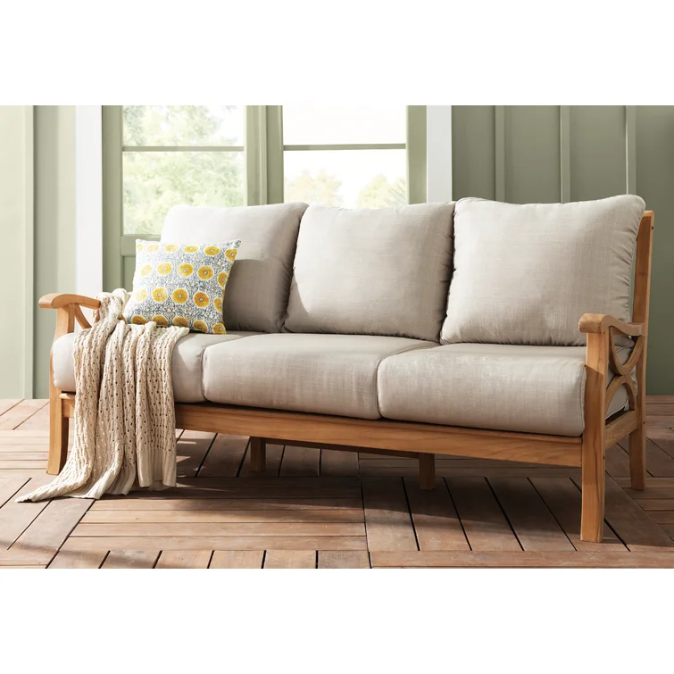 Brunswick Teak 5 - Person Outdoor Seating Group with Cushions
