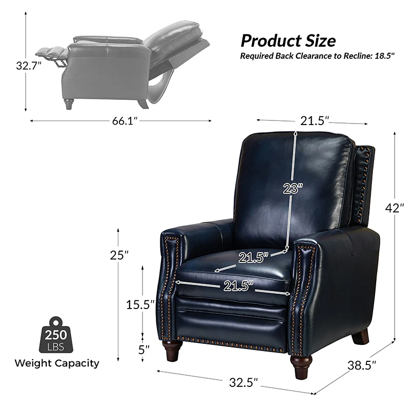 Annabelle Genuine Leather Recliner Chair