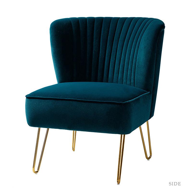 Ainhoa Velvet Tufted Back Side Chair