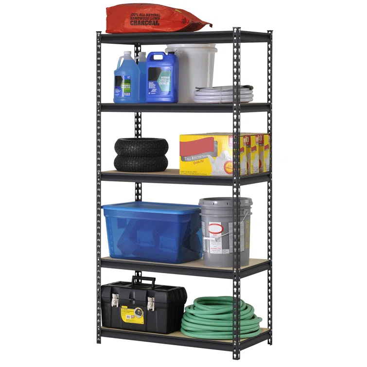 36'' W Metal Height -Adjustable Shelving Unit