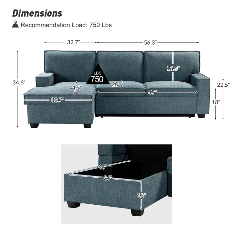 Yates 2 - Piece Upholstered Sectional