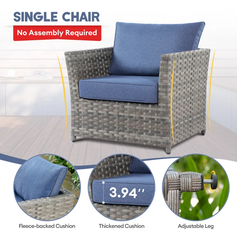 Maurey 6 - Person Outdoor Seating Group with Cushions