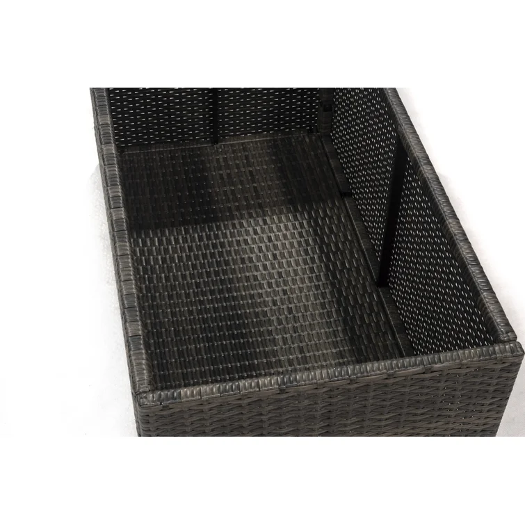 Donglin 20'' W 0 Gallons Wicker Deck Box in Brown