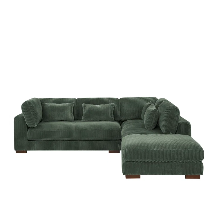 Salom 3 - Piece Corduroy Sectional