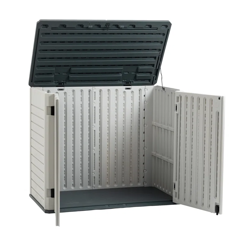 4.25 ft. W x 2.4 ft. D Resin Horizontal Storage Shed