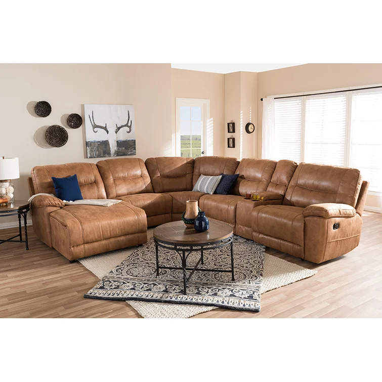 Gutzwiller 6 - Piece Upholstered Reclining Sectional