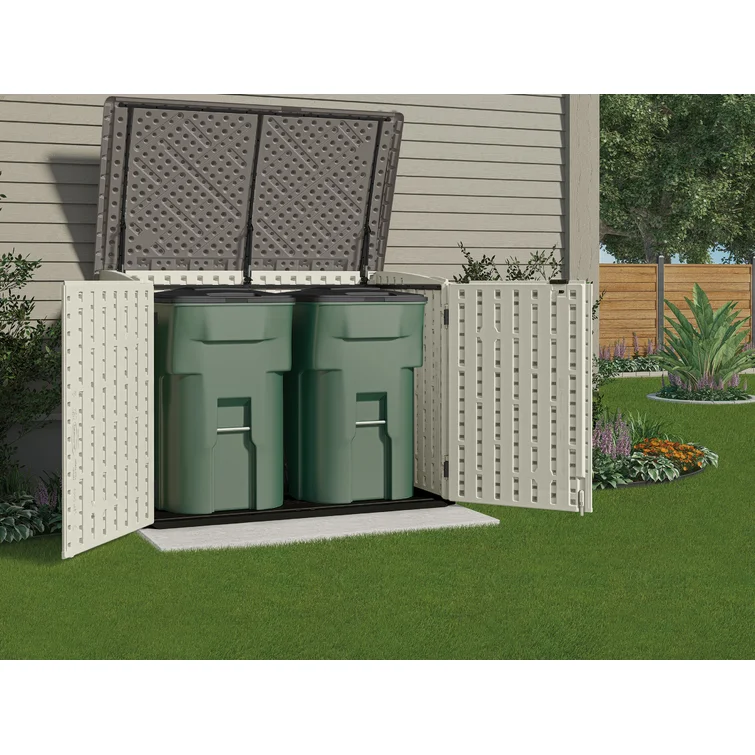 Suncast 70.5 in. W x 44.25 in. D Stow-Away Horizontal Storage Shed