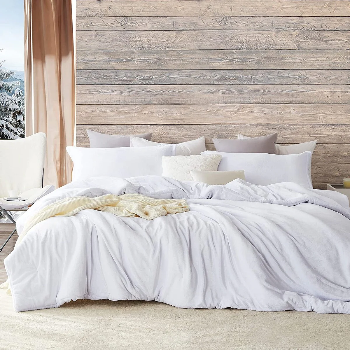 The Original Plush - Coma Inducer? Oversized Comforter Set - Pearl White