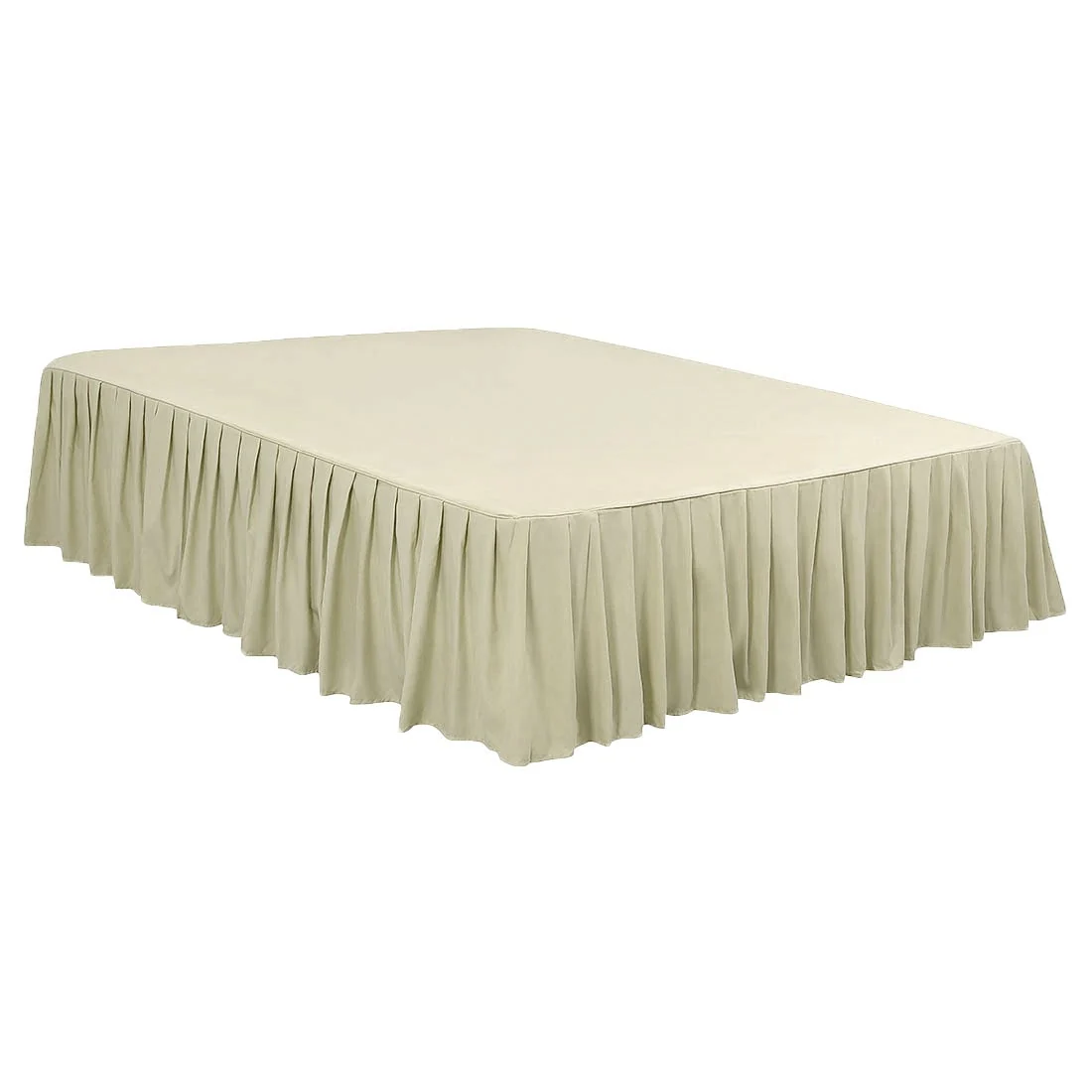 Brushed Microfiber Bed Skirt Elastic Dust Ruffle,