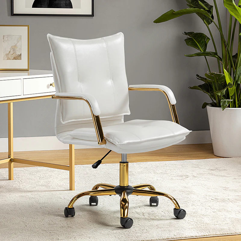 Michele Vegan Leather Task Accent Chair