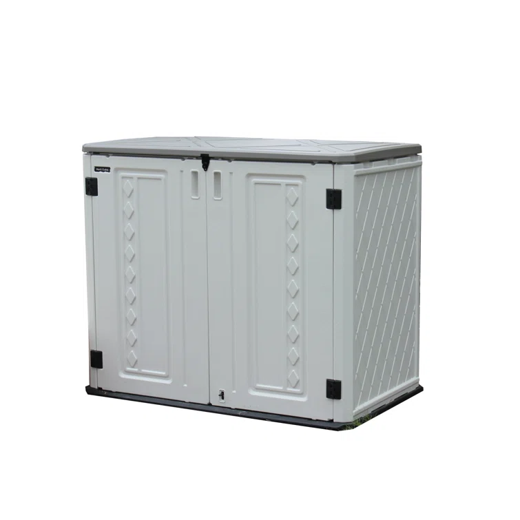 4 ft. W x 4 ft. D Metal Garbage Shed