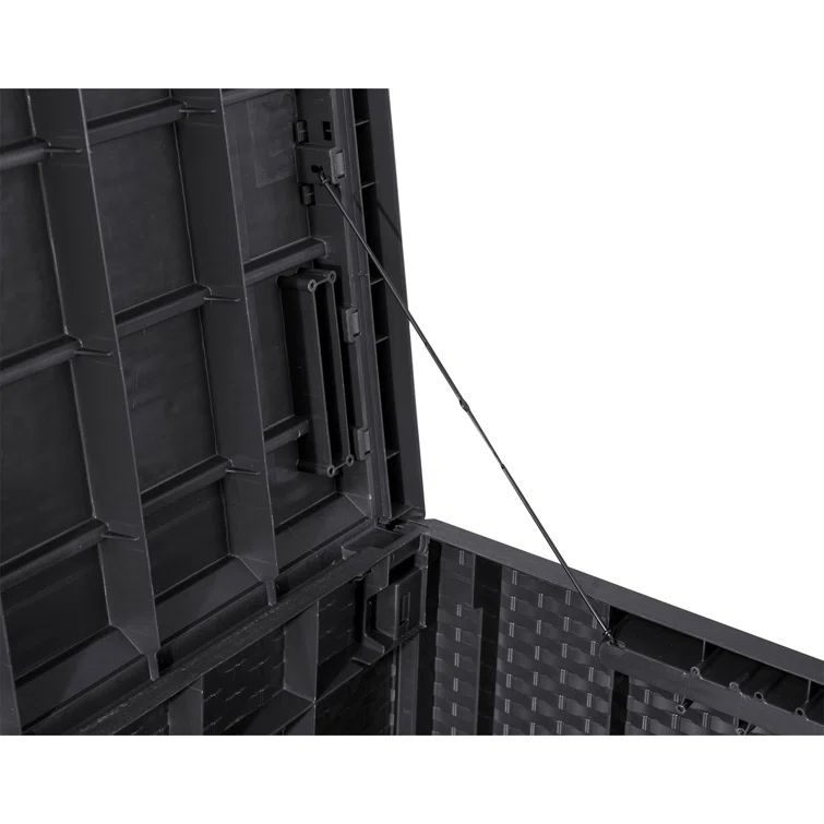 Toomax Z175E097 Portofino Heavy Duty 90 Gal Novel Resin Outdoor Deck Box, Gray
