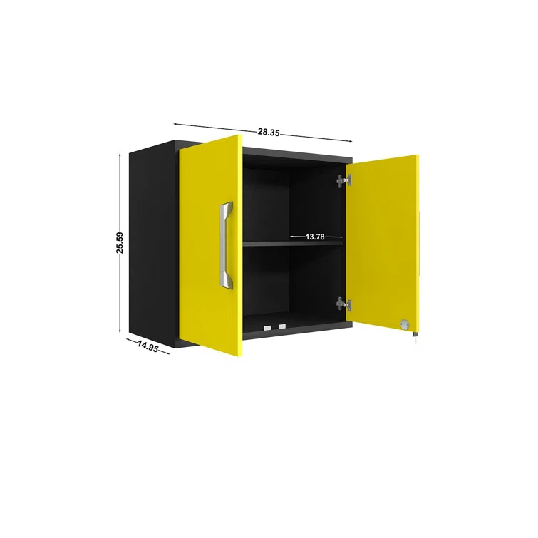 Aseem 3 Piece Single Storage Cabinet ( 25.59'' H x 85.05'' W x 14.96'' D)<!-- --> <!-- -->(Set of 3)
