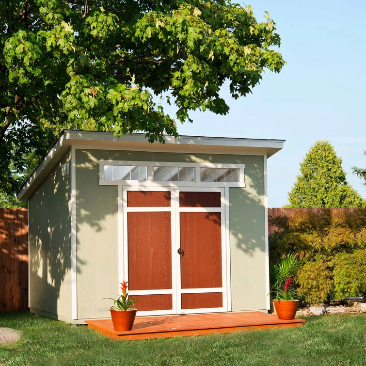 Olympia Do-it Yourself 10 ft. W x 7.5 ft. D Manufactured Wood Storage Shed